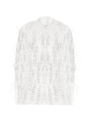 Embroidered Feather Cape