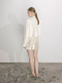 Boxy Satin Cropped Jacket