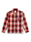 Medullary Ombre Checks Shirt- Red