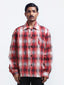 Medullary Ombre Checks Shirt- Red