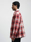 Medullary Ombre Checks Shirt- Red