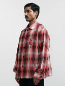 Medullary Ombre Checks Shirt- Red