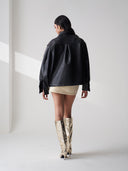 Shearling Mini Skirt