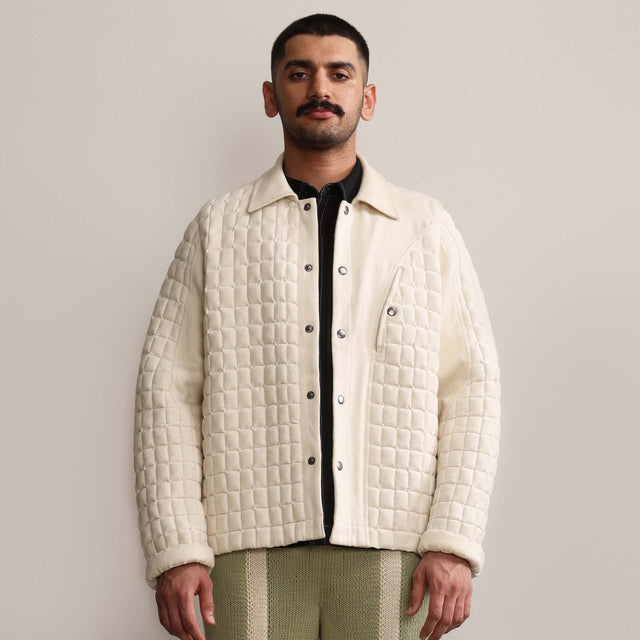 Sujani Panelled Jacket - OW - The Silk Road 