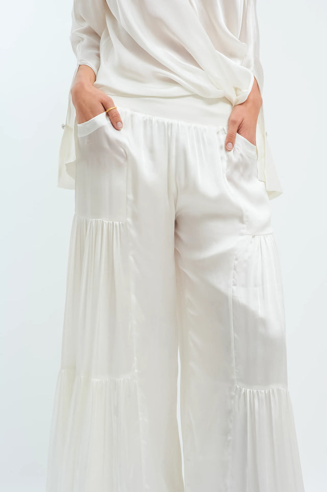 Pakhi Flared Pants with Versatile Top - The Silk Road 