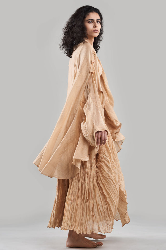 Chahel Versatile Wrinkle Skirt and Jacket - The Silk Road 
