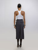 Tailored Wool Skirt