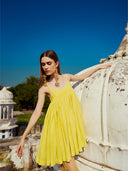 Lime Khadi Cotton Dress