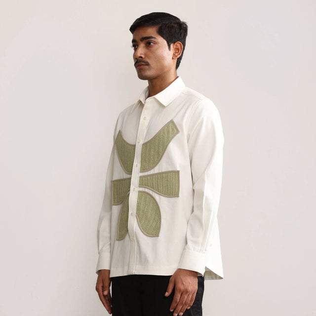 Vertebrae Symbolic Shirt- Off White - The Silk Road 