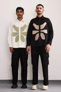 Vertebrae Symbolic Shirt Full Sleeves- Black - The Silk Road 