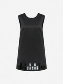 Marin – Boxy Dress with Hand-Stitched Mirrors