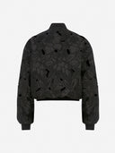 Diana - Rose Textured Bomber Jacket