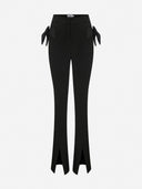 Marissa - Front Slit Trousers with Bow Details