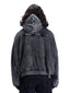 Yeti HOODIE  – Black Washed Effect