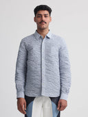 Actin Wrinkled Stripe Shirt- BL