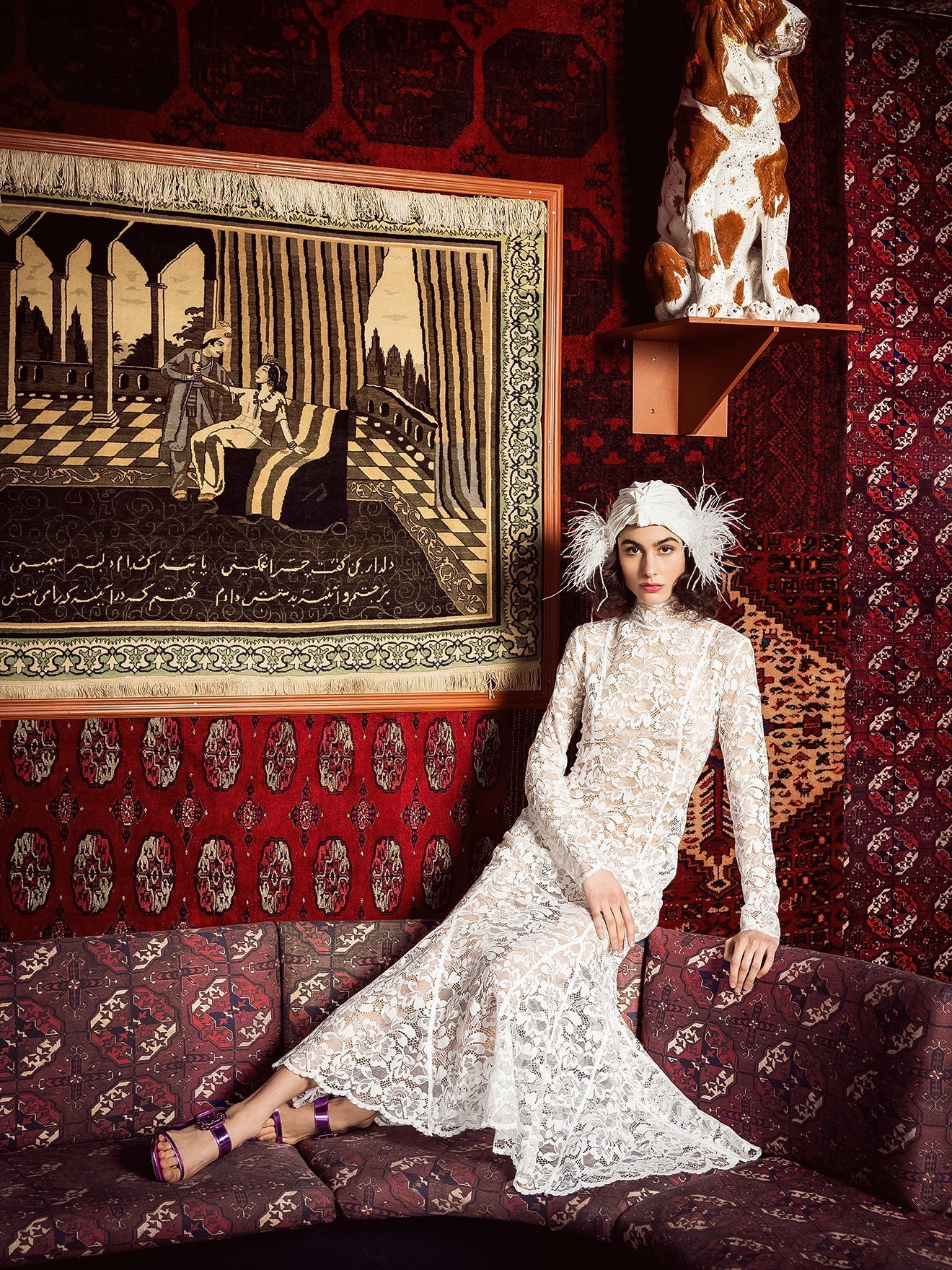 Nana Gotti Turtleneck lace maxi dress The Silk Road Nana Gotti Turtleneck lace maxi dress The Silk Road