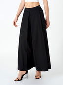 Black Sari pleated tailored trousers - The Silk Road 