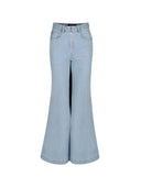 Blue denim skirt pants