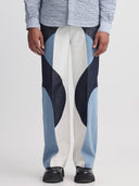 Border Panelled Trousers - BL