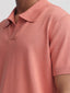 Canopy Striped Polo - Salmon