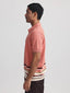 Canopy Striped Polo - Salmon