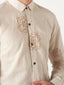 Cotton linen floral shirt - The Silk Road 