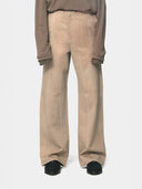 Darted E Pants Beige