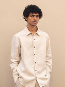 Do me a solid - Light Beige Linen Shirt