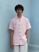 Do me a solid - Pink Linen Shirt