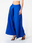 French Blue Sari Pleated Tailored Trousers - The Silk Road 