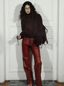 Jason Leather Pants Red