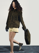 Liana Suede Shirt Olive