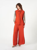 Lava Red Multibinding Full Sleeve Shirt