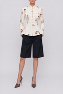 Magnolia Floral Military Jacket