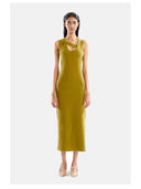 Moss Green Rib Dress