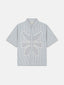 Vertebrae Symbolic Shirt- Blue and White Stripes