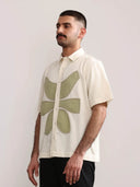 Vertebrae Symbolic Shirt Half Sleeves - White