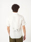 White Cross border Embroidery Shirt - The Silk Road 