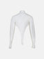 White gloved leotard