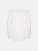 White straight shoulder shirt