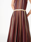 Wine  Multi Binding Pleated Jumpsuit - The Silk Road 