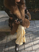 Esme Floral Fur Coat