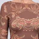 Amaryllis Botanical Open-Back Dress