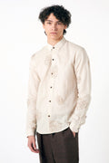 Kissa Goi Cotton linen floral shirt