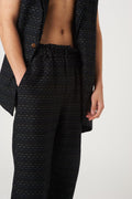 Midnight Blue Paperbag Trousers - The Silk Road 